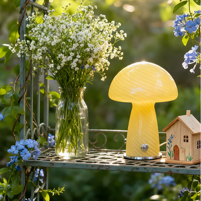 Lampe de chevet champignon moderne & déco - STRIOLA