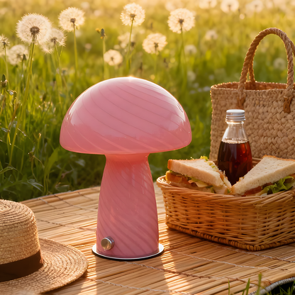 Lampe de chevet champignon moderne & déco - STRIOLA