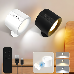 Applique Murale LED double tête rechargeable avec télécommande – ORA