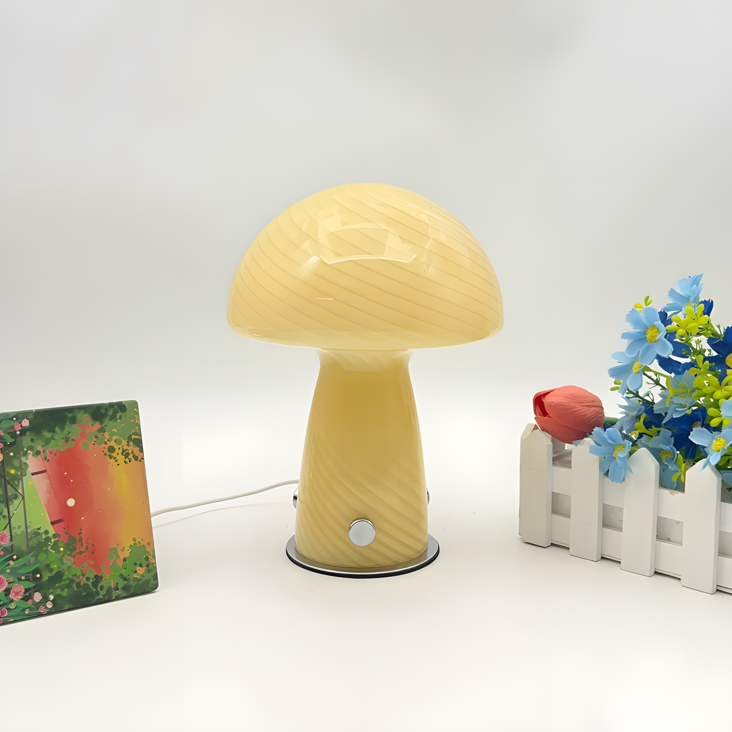 Lampe de chevet champignon moderne & déco - STRIOLA