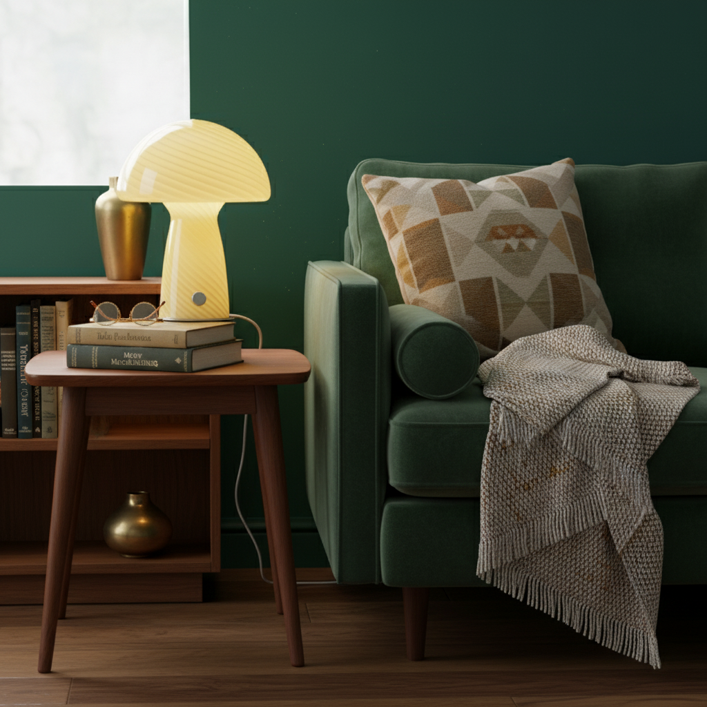 Lampe de chevet champignon moderne & déco - STRIOLA