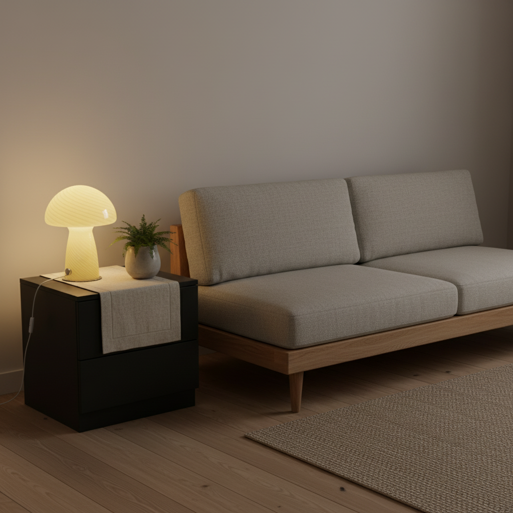 Lampe de chevet champignon moderne & déco - STRIOLA