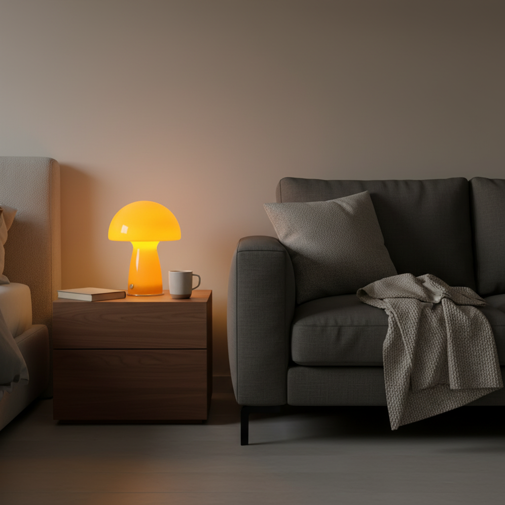 Lampe de Chevet Champignon LED Tricolore USB – MUSHYLA