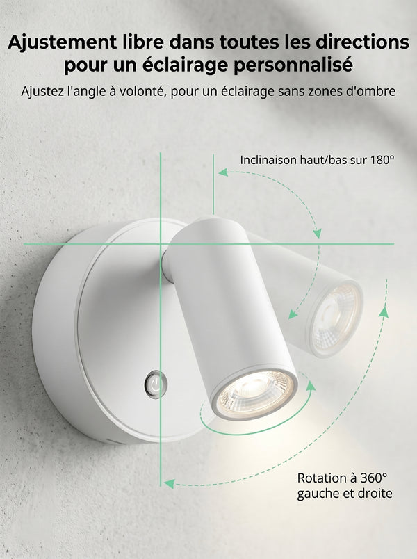 Applique Murale Magnétique Sans Fil - LUMINAIR