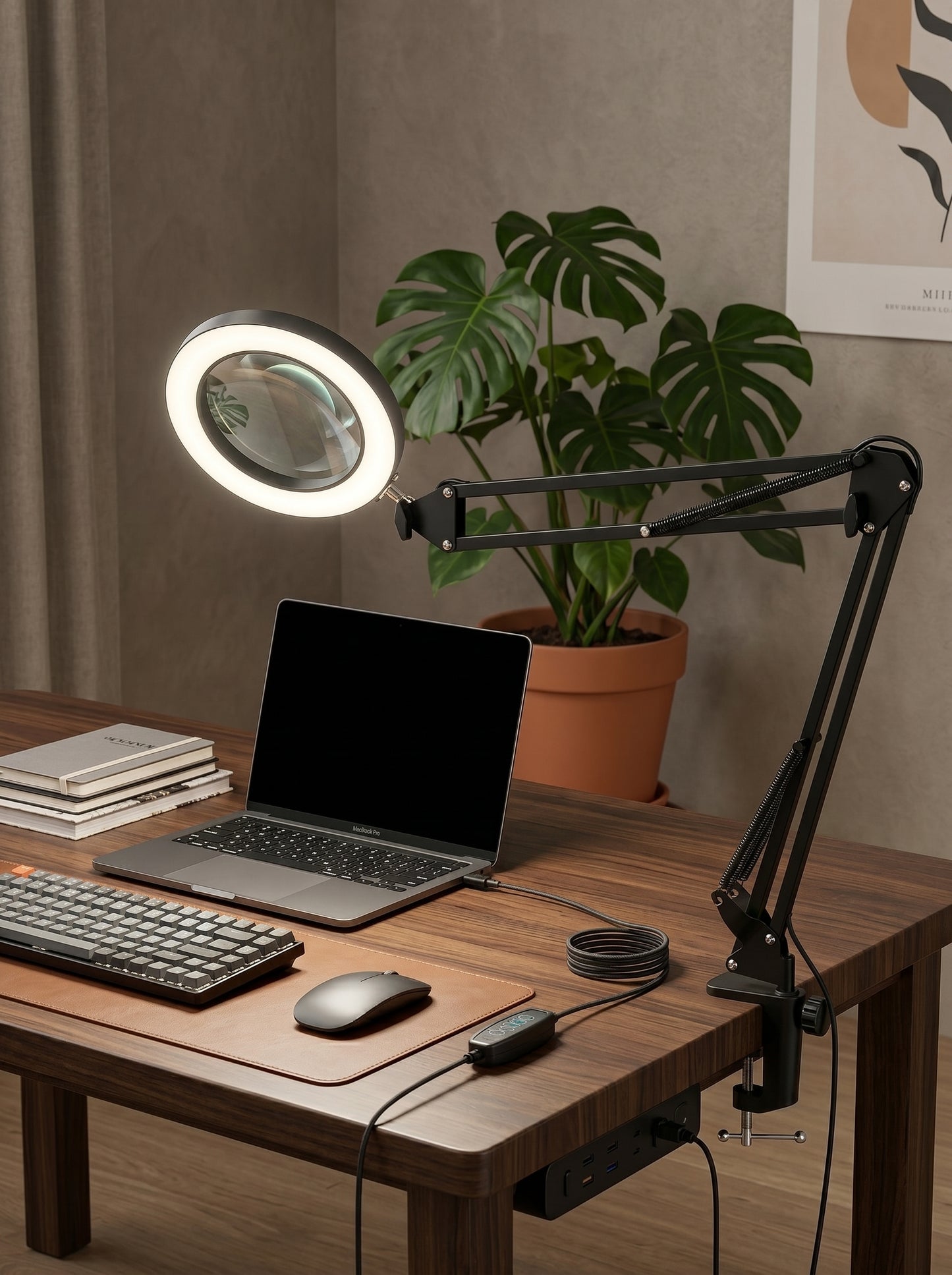 Lampe Loupe de Bureau Zoom x5 - LUXIRA