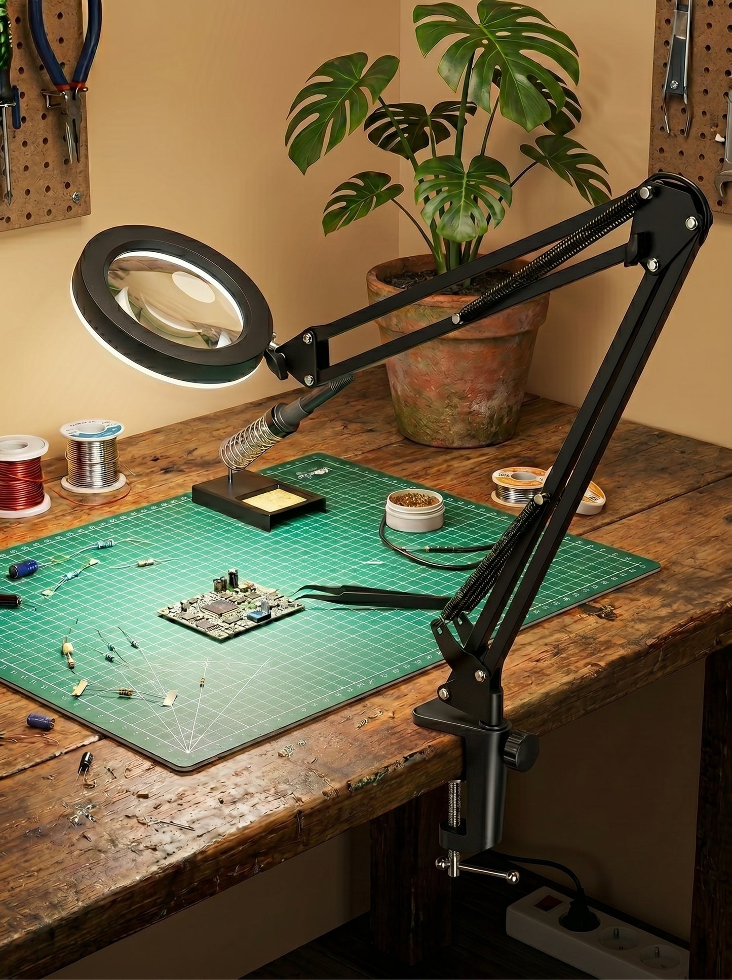 Lampe Loupe de Bureau Zoom x5 - LUXIRA